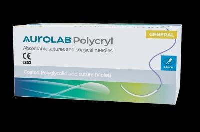 AUROLAB POLYCRYL – Sutures et aiguilles résorbables, solides et sécurisées 